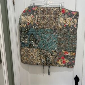 Pottery Barn Boho patchwork Euro sham